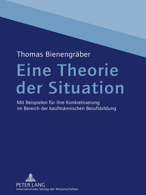 cover image of Eine Theorie der Situation
